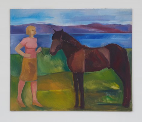 Louisa Matth&iacute;asd&oacute;ttir Woman with Horse, c. 1980