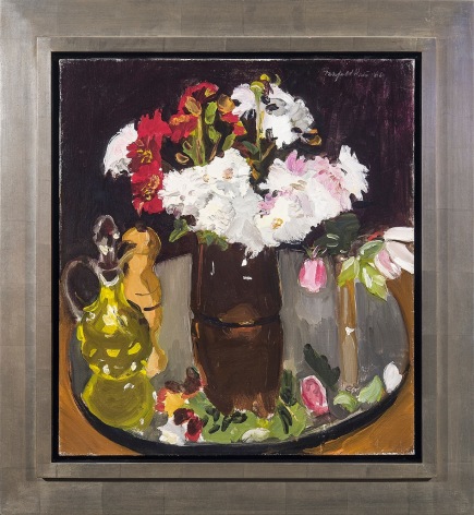 Fairfield Porter, Still Life of Flowers on a Mirror, 1966