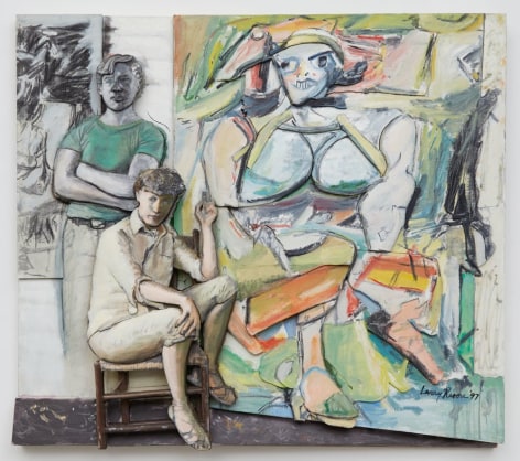 Bill and Elaine de Kooning and 'Woman I', 1997