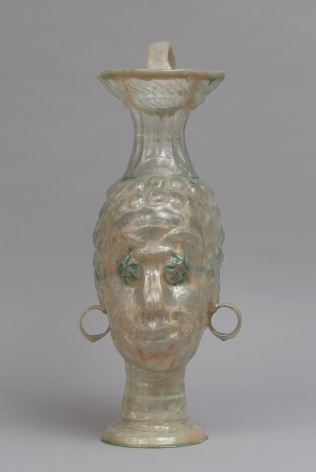 Shari Mendelson Head Vessel with Blue Eyes and Round Earrings, 2019
