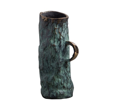 Jean Grisoni Bronze 'Aqua' Vase with Handle