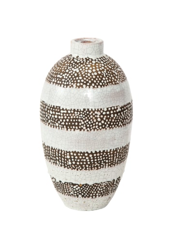 Primavera vase with textured bands