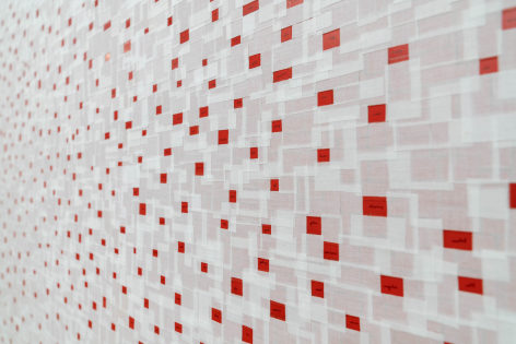 Installation view of INTERSECTIONS I (2023) at Anita Rogers Gallery
