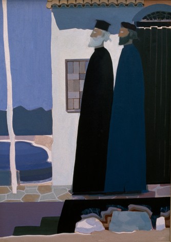 Jack Martin Rogers, Priests,&nbsp;1966, Oil on canvas,&nbsp;41&quot;&nbsp;x 28 1/4&quot; at Anita Rogers Gallery
