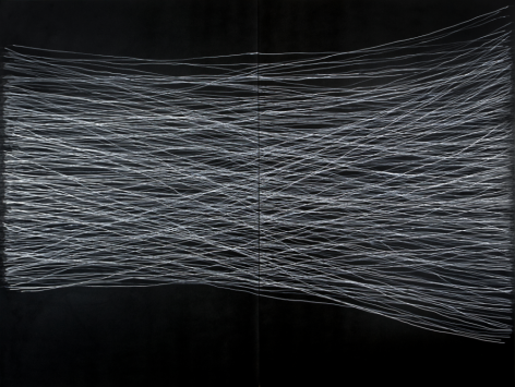 Gary Gissler, fear itself, 2025, Acrylic ink, graphite, on gessoed panel, 72 x 96 x 2 in