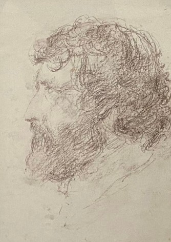 Jack Martin Rogers, Portrait of a Man, 1977, Graphite on paper, 8 1/4&quot; x 6&quot; at Anita Rogers Gallery
