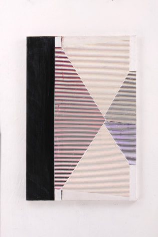 Gordon Moore, Tip, 2018, Acrylic, latex, and pumice on canvas, 30&quot; x 20&quot; at Anita Rogers Gallery