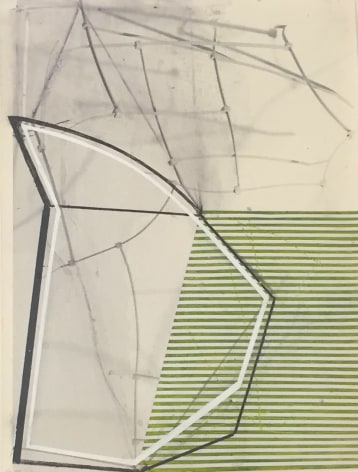 Gordon Moore, Untitled, 2012, Ink &amp; paint on photo emulsion paper, 16&quot; x 12&quot; at Anita Rogers Gallery