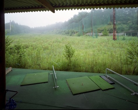Yishay Garbasz, Golf driving range, Mukaihata, Okuma-machi, Futaba, Fukushima Nuclear Exclusion Zone,&nbsp;2013, C-print, 31 1/4&quot; x 39 3/4&quot; at Anita Rogers Gallery