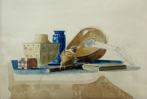Jack Martin Rogers, Still Life, c. 1995, Watercolor on paper, 15 1/8&quot; x 22 5/16&quot; at Anita Rogers Gallery