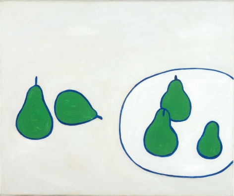 William Scott, Still Life, Pears, 1977, Oil on canvas, 16&quot; x 20&quot; at Anita Rogers Gallery