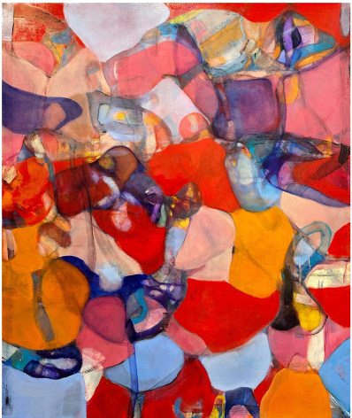Robert Szot, Show Me That Things Can Be Nice, 2023,&nbsp;Oil and charcoal on linen, 72&quot; x 60&quot;at Anita Rogers Gallery