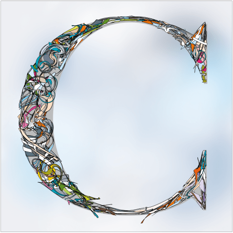 Henry Mandell, Botanical C2, 2024, UV polymer on aluminum, 38&quot; x 38&quot; at Anita Rogers Gallery