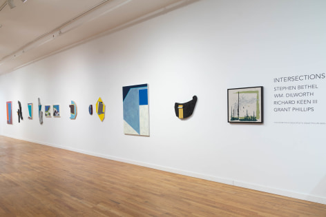 Installation view of INTERSECTIONS II (2024) at Anita Rogers Gallery