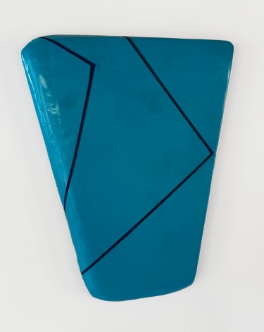 Richard Keen III, Form Singularity No. 320, 2025, Styrofoam,&nbsp;plaster,&nbsp;polyester resin,&nbsp;spray paint and oil, 15&quot; x 13&quot; x 1&quot; at Anita Rogers Gallery