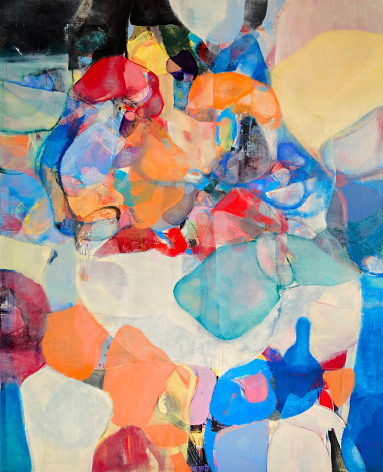 Robert Szot, Study For August Complex,&nbsp;2022, Oil and charcoal on linen, 62&quot; x 48&quot; at Anita Rogers Gallery