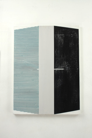 Gordon Moore, Guard,&nbsp;2020,&nbsp;Acrylic, latex, and pumice on canvas, 40&quot; x 30&quot; at Anita Rogers Gallery