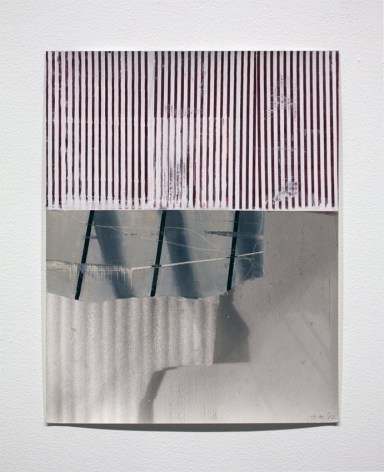 Gordon Moore, Untitled, 2012, Ink and paint on photo emulsion paper, 14&quot; x 10.5&quot; at Anita Rogers Gallery