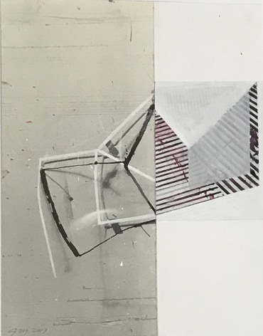 Gordon Moore, Untitled, 2012, Ink and gouache on photo emulsion paper, 13.5&quot; x 11&quot;