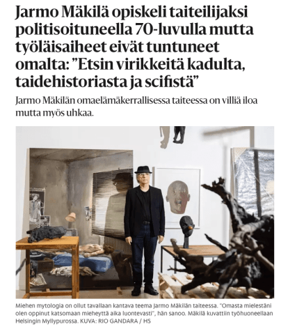 Jarmo Mäkilä celebrates his 70th birthday