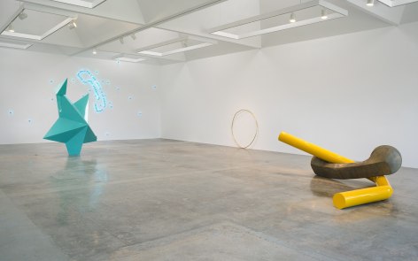 Installation view of Mark Handforth at Kayne Griffin Corcoran, Los Angeles