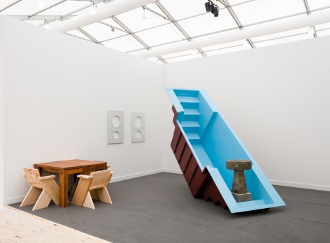 Installation view of Charles Harlan at Frieze Focus New York 2018
