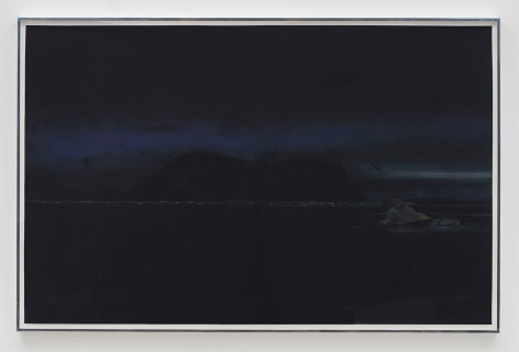 Liza Ryan, Blue/Black, 2015, Pigment print, charcoal, graphite, ink