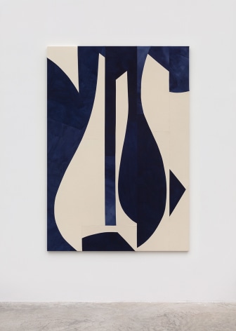Sarah Crowner, Indigo and Vine, 2020, Acrylic on canvas, sewn