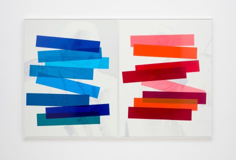 Hank Willis Thomas &quot;Interaction of Color&quot; (Josef Albers diptych) (variation without flash), 2019
