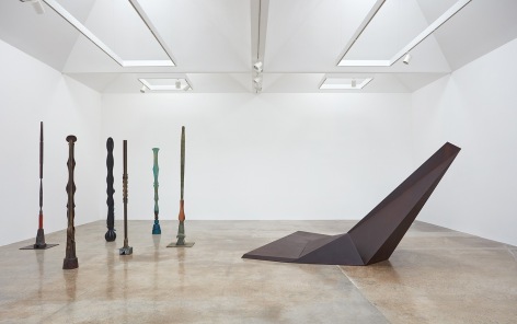 Installation view of &quot;Beverly Pepper: Selected Works 1968 - 2015&quot; at Kayne Griffin Corcoran, Los Angeles.