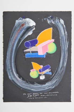 Peter Shire, You Must Always Pay Your Bookmaker, 2007, Gouache on rag paper