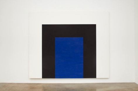 Mary Corse, Untitled (Blue Double Arch), 1998, Glass microspheres in acrylic on canvas