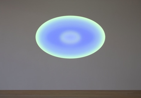 James Turrell, CAPE HOPE, (S. Africa), Elliptical Wide Glass, 2015, L.E.D. light, etched glass and shallow space