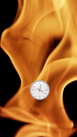 Michel Bell Smith, Flames Clock (Down)
