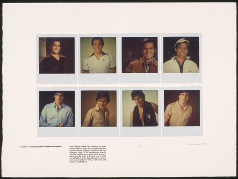 Heinecken, Lessons in Posing Subjects / Eye-Mouth-Projection, 1981