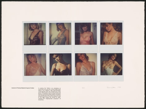 Heinecken, Lessons in Posing Subjects / Lingerie (Teddy), 1981