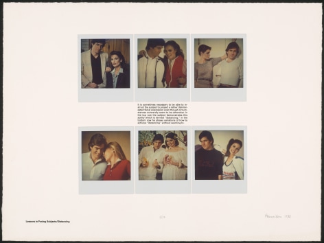 Heinecken, Lessons in Posing Subjects / Distancing, 1981