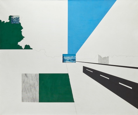 Allan D'Arcangelo (1930-1998) Looking North at 131 Mile Marker, 1965