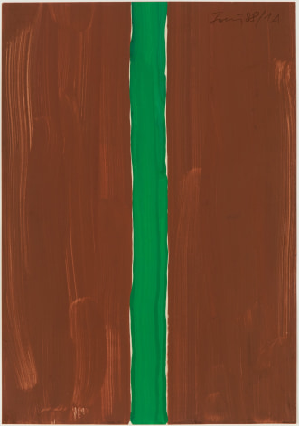 G&uuml;nther F&ouml;rg (1952-2013) Untitled (brown-green), 1988