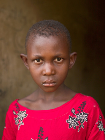 Gloria Baker Feinstein: Girl in Red Dress Kajjansi, Uganda