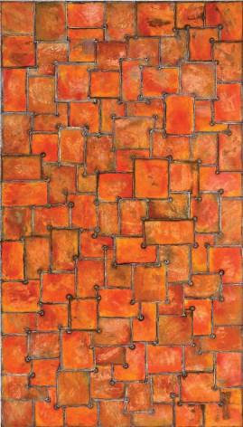 Nathan Slate Joseph, Sari Blossom II, 2008, pure pigment on steel, 84 x 48 inches