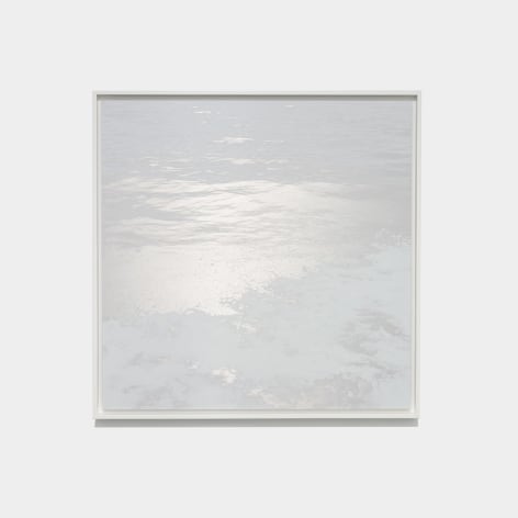 Miya Ando, Whitewater (The Other Shore) 11.19, 2019, ink On Aluminum Composite, 96.5 x 96.5 cm (38 x 38 inches)