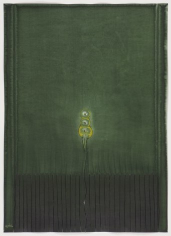 Sohan Qadri, Ajnata IV, ink and dye on paper, 139.7 x 100.3 cm (55 x 39.5 inches)