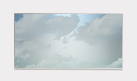 Miya Ando, Unkai (A Sea Of Clouds) July 30 2022 2:20 PM Hour Of The Sheep NYC, 2022, ink on aluminum composite, 127 x 248.9 cm (50 x 98 inches)