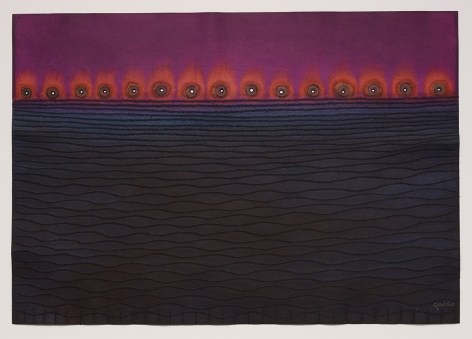 Chinmaya I, 2007, ink and dye on paper, 27 x 39 inches/69 x 99 cm