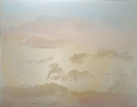 Miya Ando, Tasogare (Dusk) 5.6, 2019, ink, pigment, resin and urethane on aluminum composite