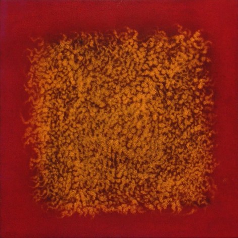 Natvar Bhavsar AARAKH VIII, 2003  Pure pigment on canvas  12 x 12&quot;