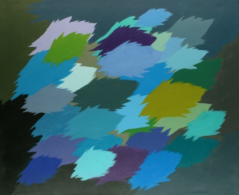 Hock E Aye Vi Edgar Heap of Birds, Nuance of Sky 4, 2012, acrylic on canvas, 91.4 x 106.7 cm (36 x 42 inches)