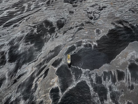 Oil Spill #1, REM Forza, Gulf of Mexico, May 11, 2010, chromogenic color print, 48 x 64 inches