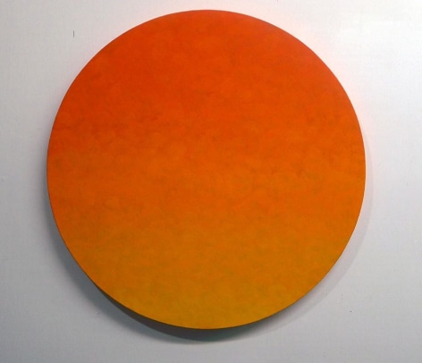 Joan Vennum, Yes, 2011, oil on canvas, 3 feet tondo